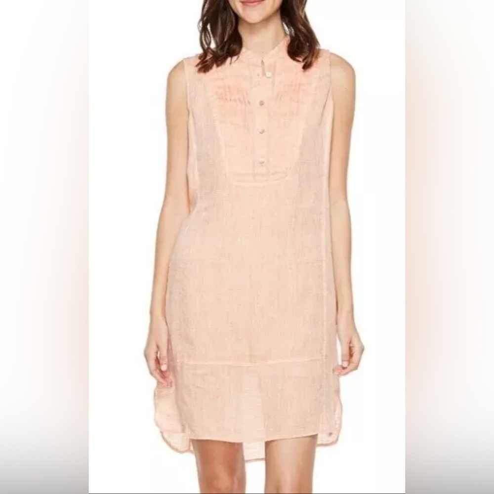 EUC NIC+ZOE sleeveless linen SHIFT dress